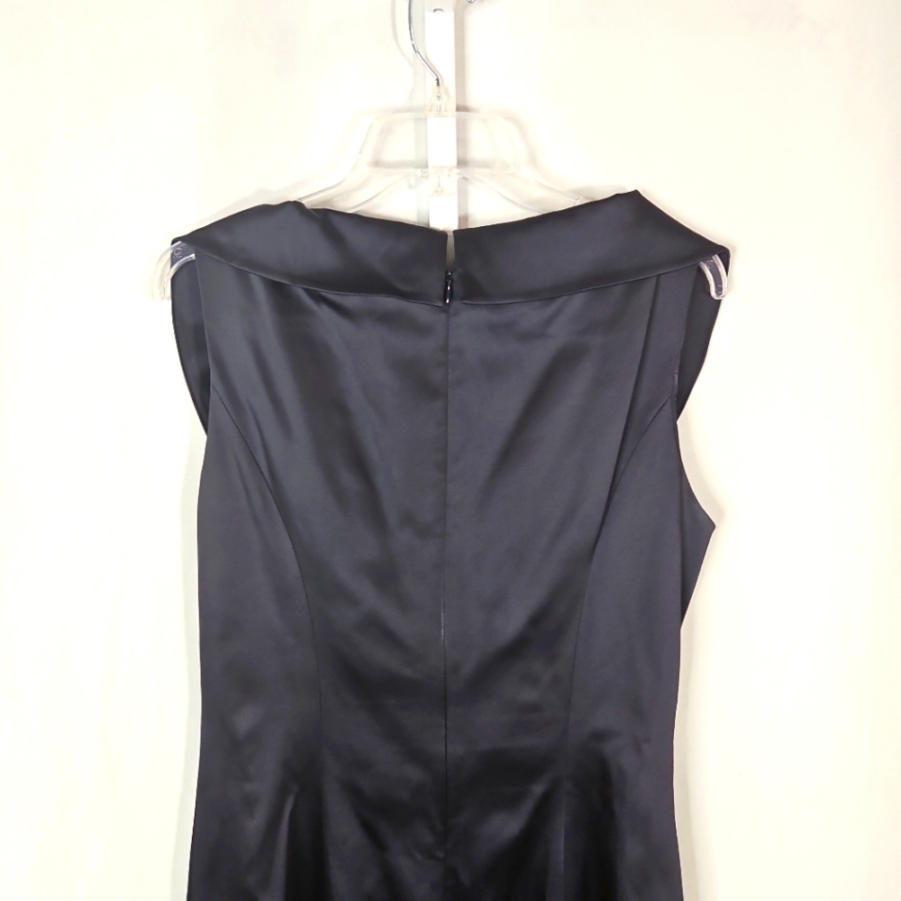 Kay Unger Navy Blue Cocktail Dress Sz 12 - Picture 4 of 7